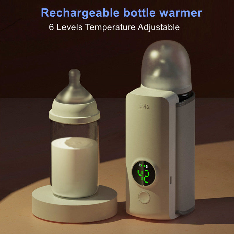 Portable Baby Bottle Warmer – 6 Adjustable Temperature Levels